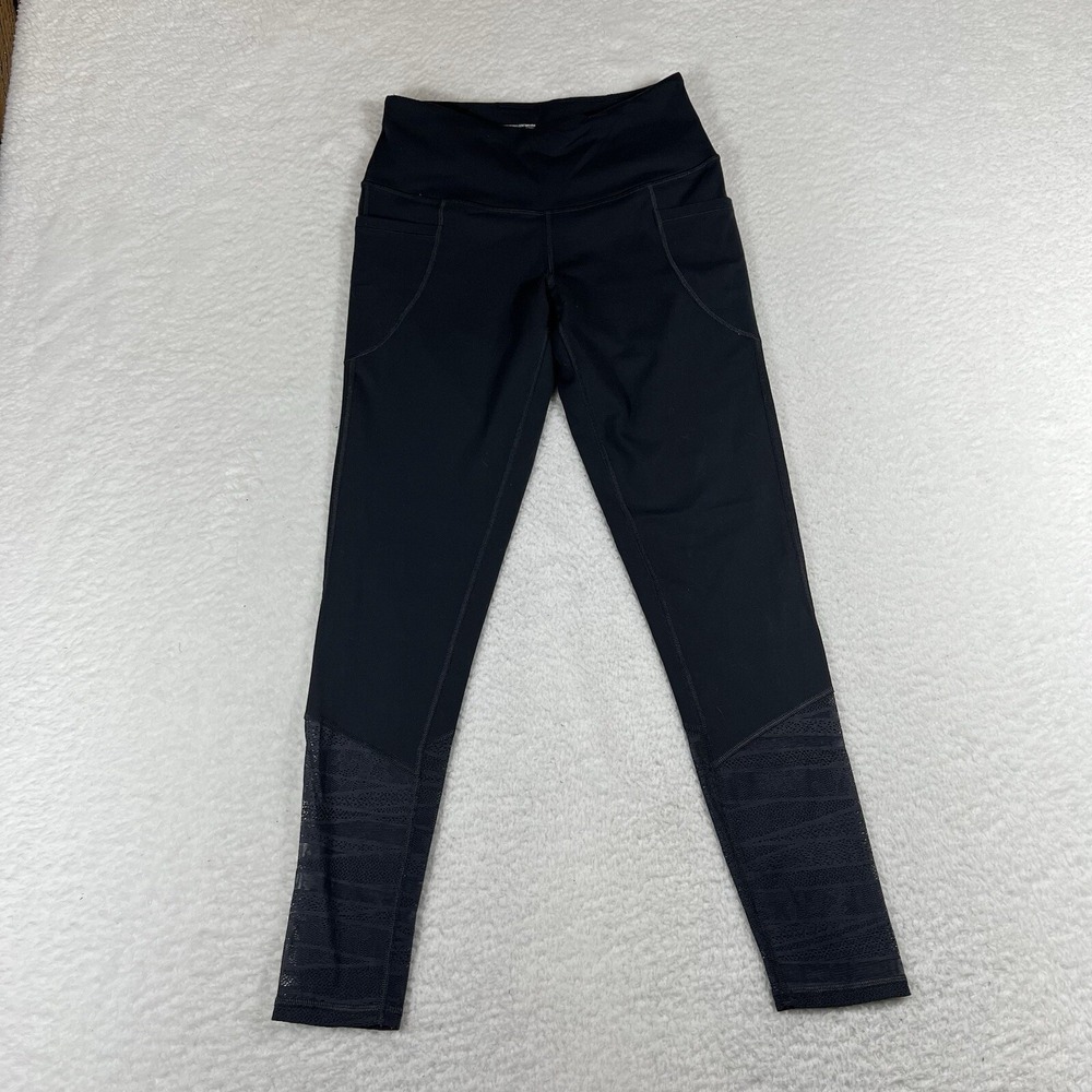 Victoria Sport Women Gray Activewear Pants Small Knockout Yoga Legging Pockets